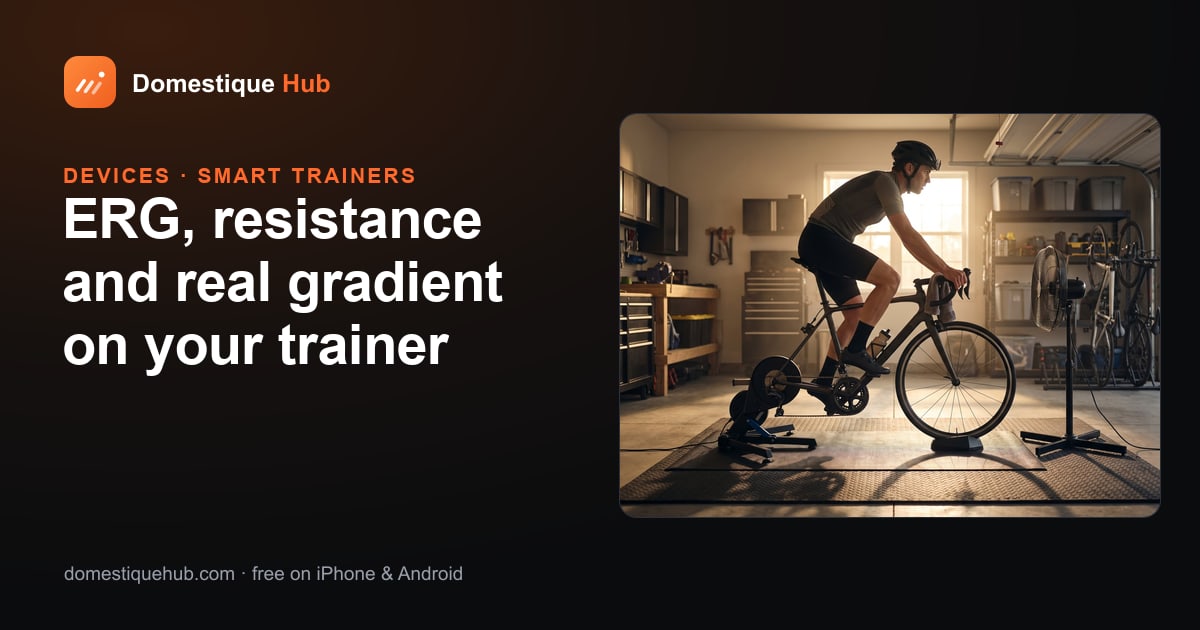 How the app steers a smart trainer